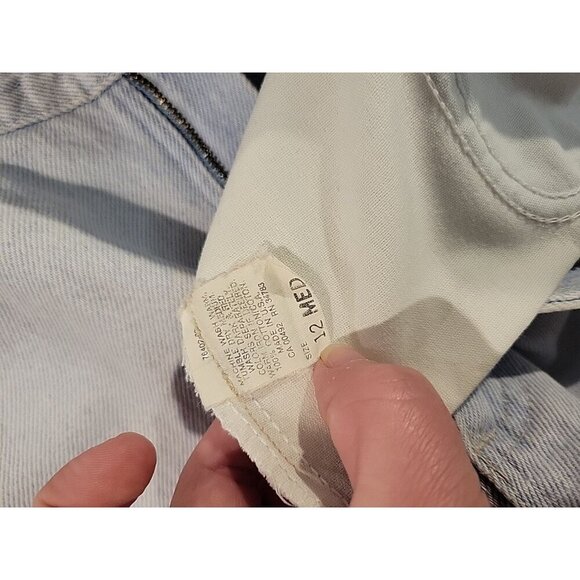 Vintage 90s Y2K Lee Tapered Mom Fit Jeans Womens Size 12 Light Wash Denim 28x30 - Picture 8 of 8